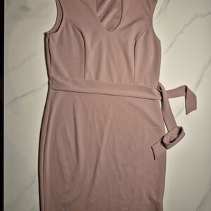 Suzy Shier Dusty Rose Midi Dress
